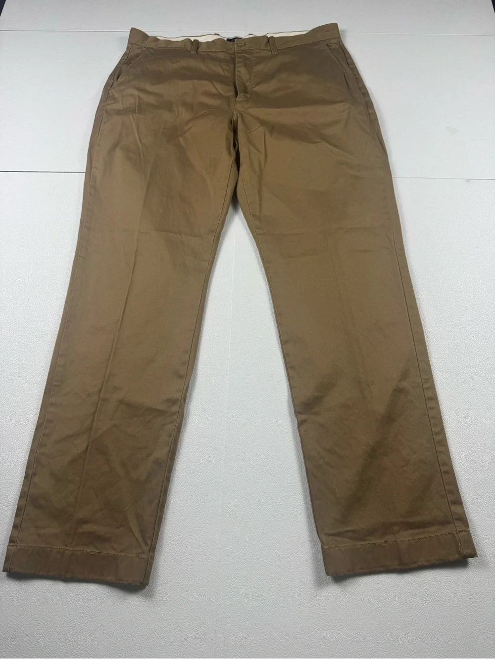 J.Crew 1040 Athletic Fit Stretch Chino Pants Brown Khaki 36x32